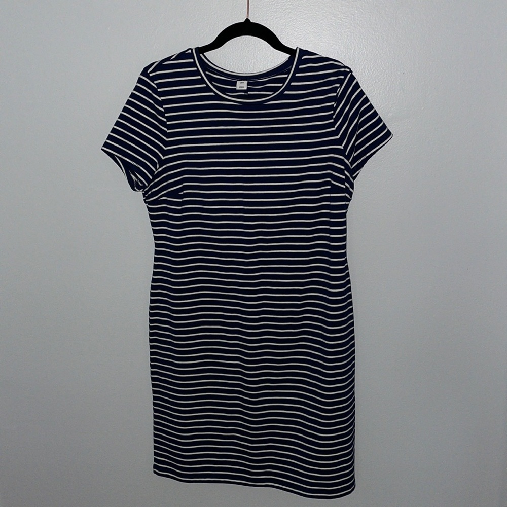 Old Navy Striped Dress, Navy/White